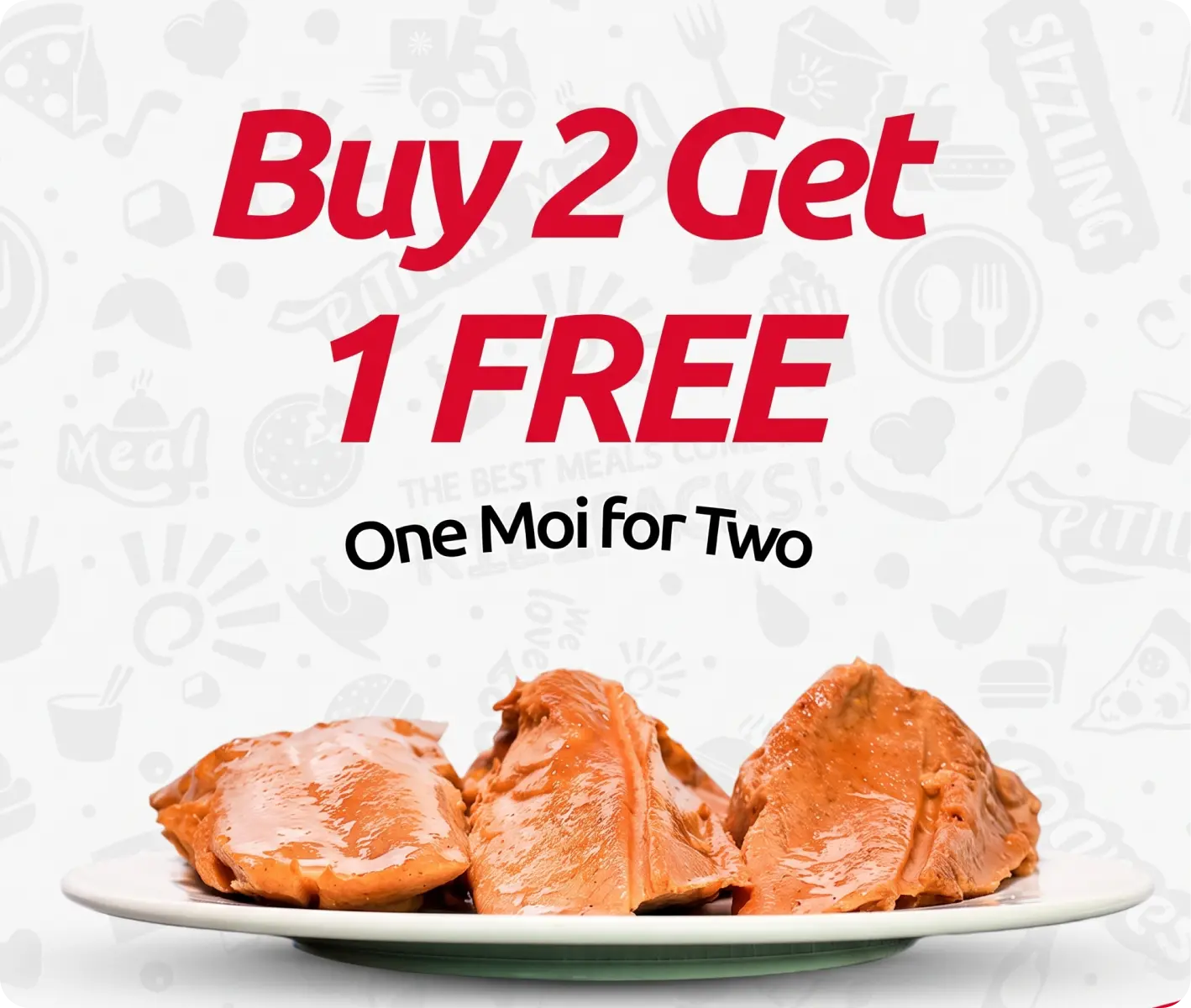 Buy 2 get 1 free promotion